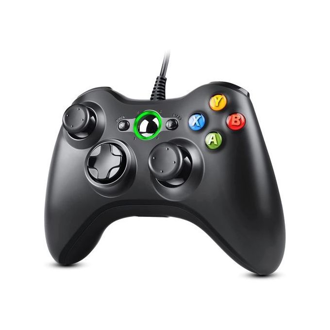 Manette Filaire Xbox 360 Avec Double Vibration Pour PC/ Xbox 360 / PS3
